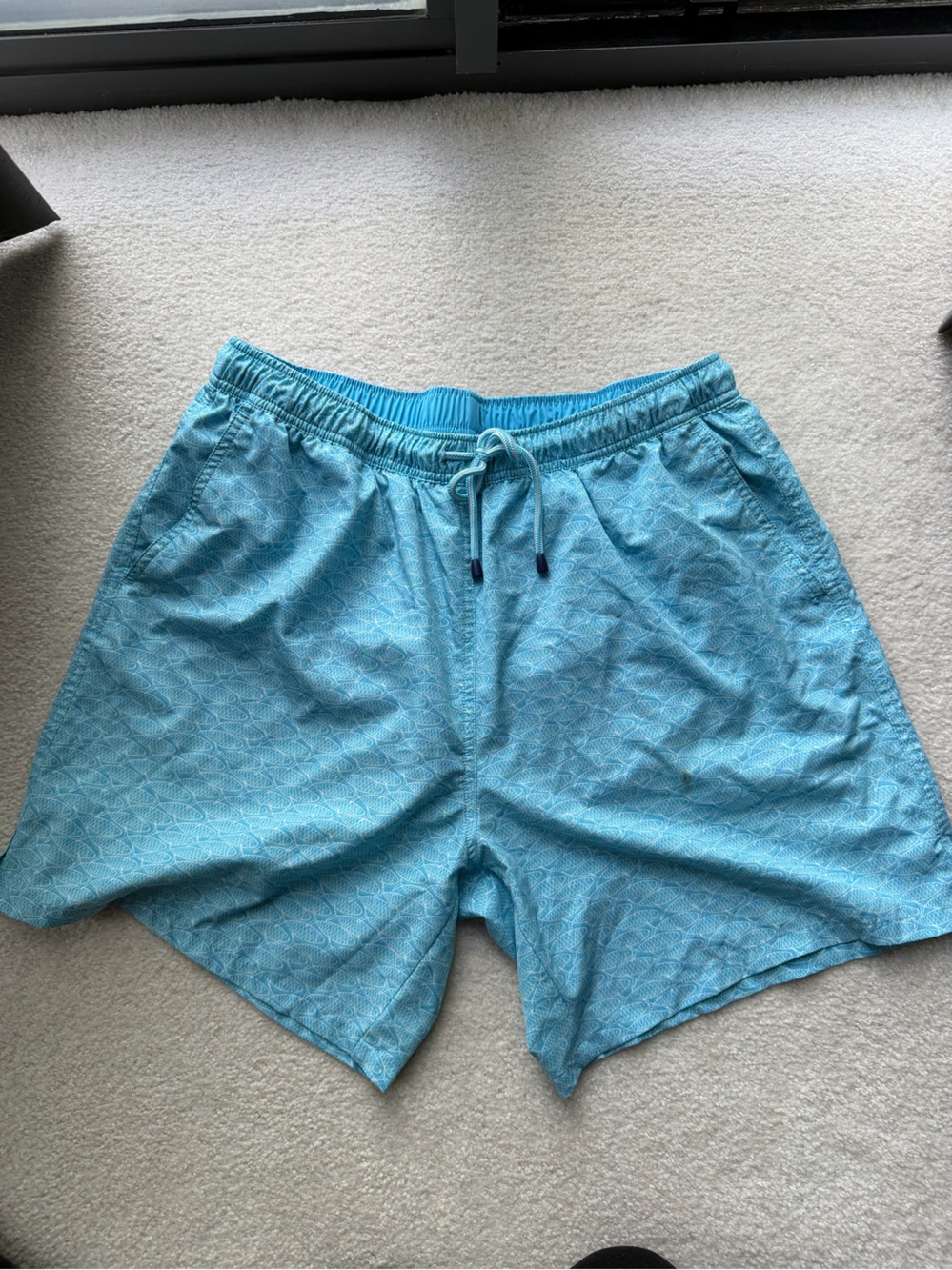 Peter Millar Aqua Blue Men's Hybrid Shorts